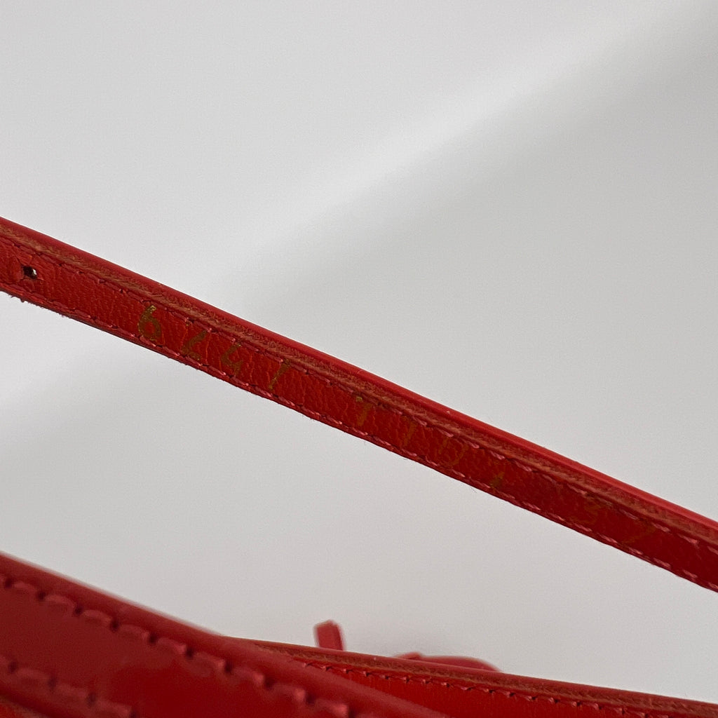 Gianvito Rossi | Red Patent Leather Bow Strappy Sandal Stiletto Heels (37)