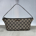 Gucci | Tom Ford Era Grey Black GG Monogram Boat Pochette Mini Shoulder Bag