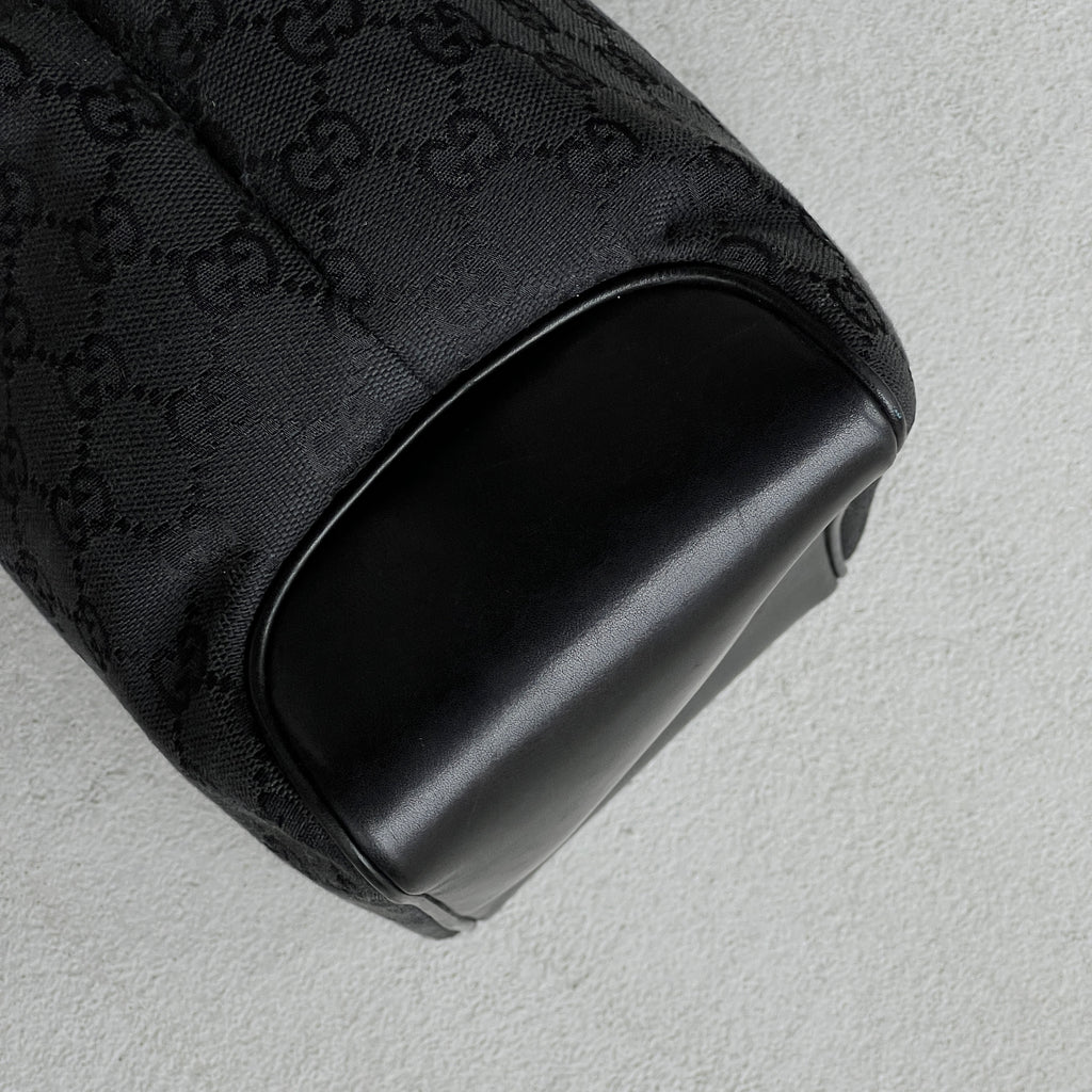 Gucci | Rare Tom Ford Era Gifford Tote Braided Straps Black GG Monogram Bag
