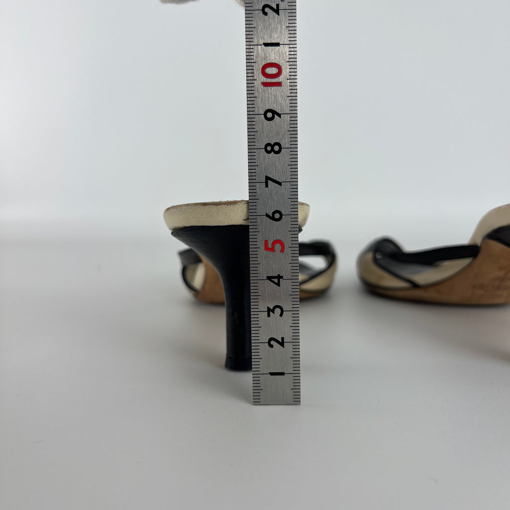 Gucci | Tom Ford Era Vintage Black Leather Sandal Slide Mules (37)