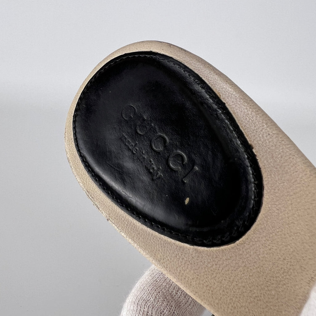 Gucci | Tom Ford Era Vintage Black Leather Sandal Slide Mules (37)