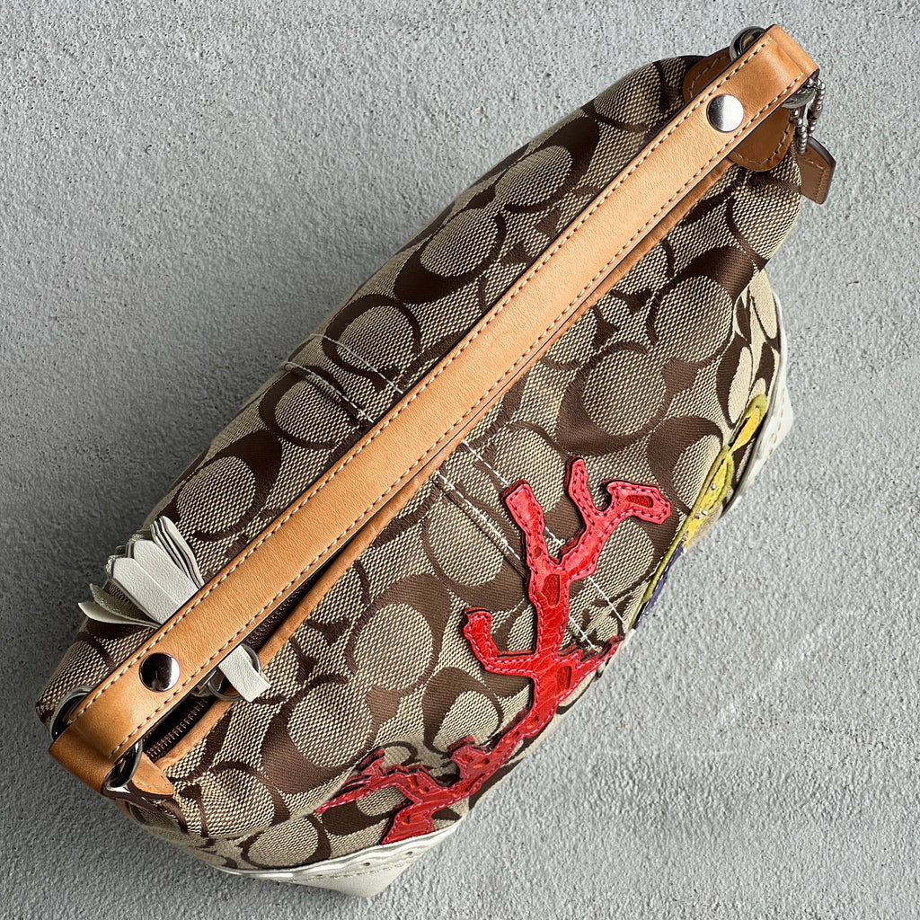 Coach | Super Rare Y2K Limited Edition Ocean Fish Coral Appliquè Bag