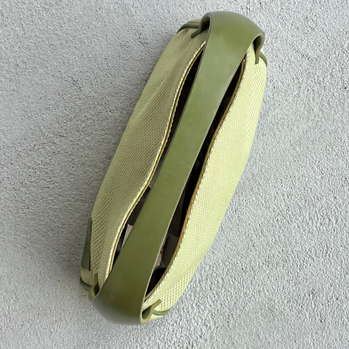 Bally | Green Leather Textile Logo Mini Hand Bag