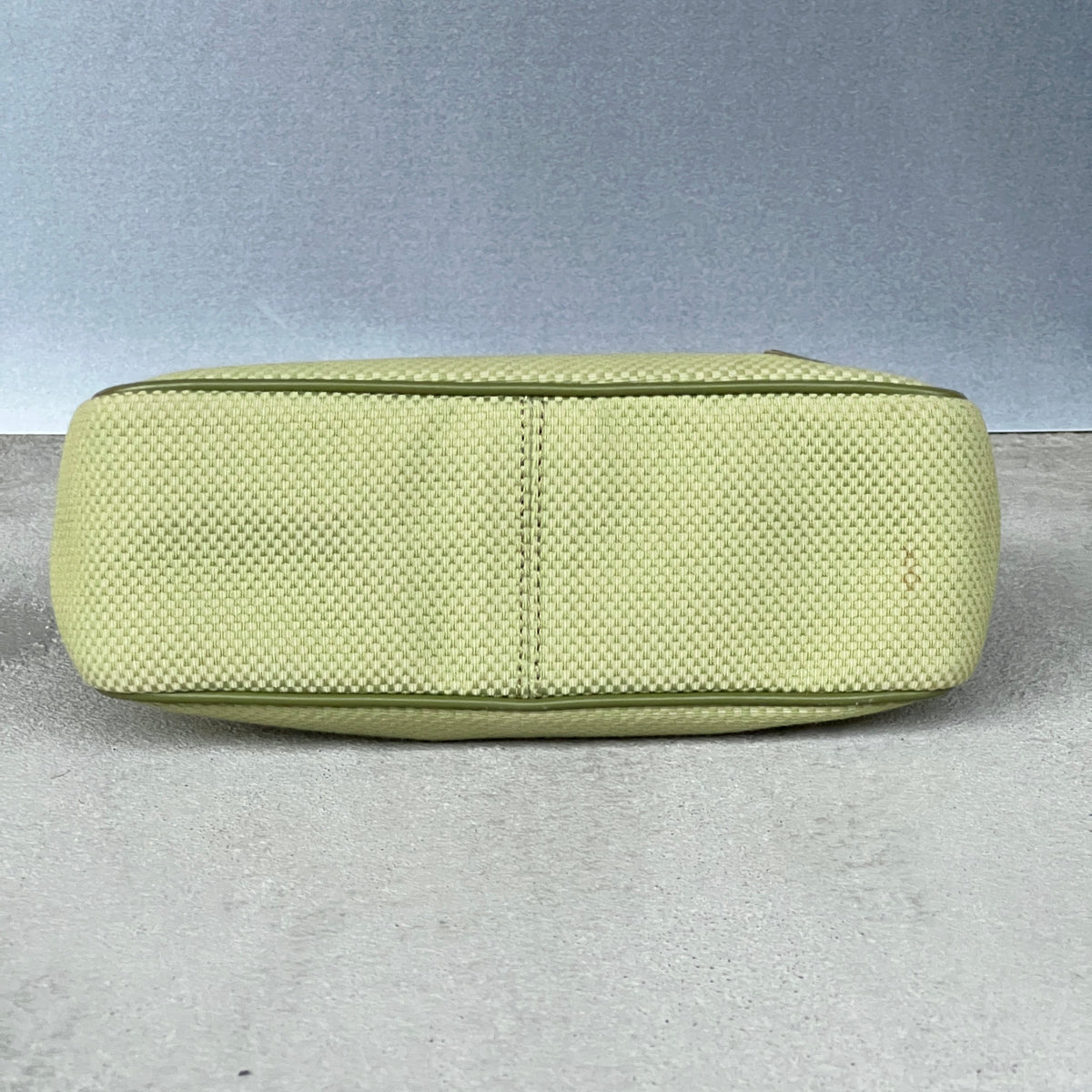 Bally | Green Leather Textile Logo Mini Hand Bag