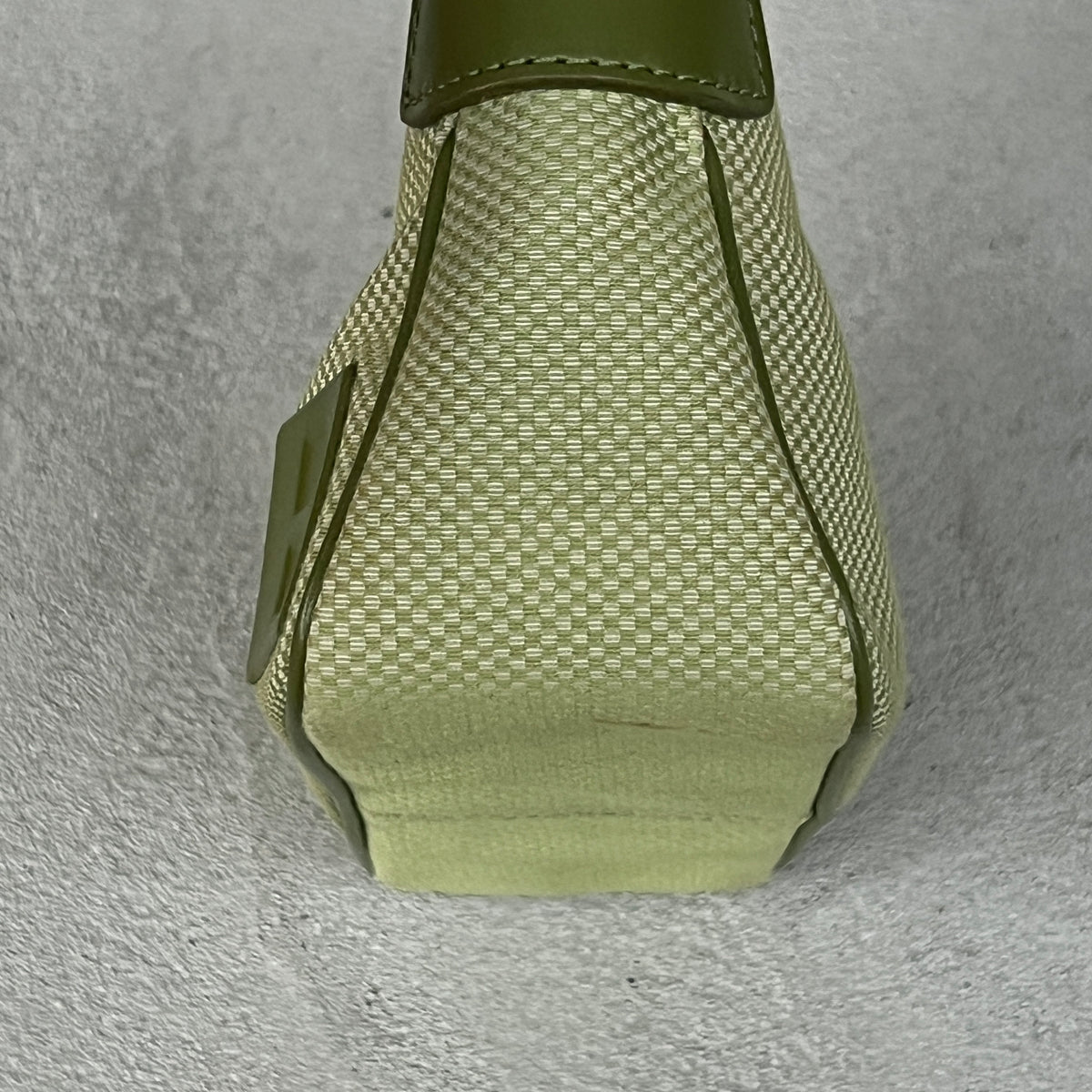 Bally | Green Leather Textile Logo Mini Hand Bag