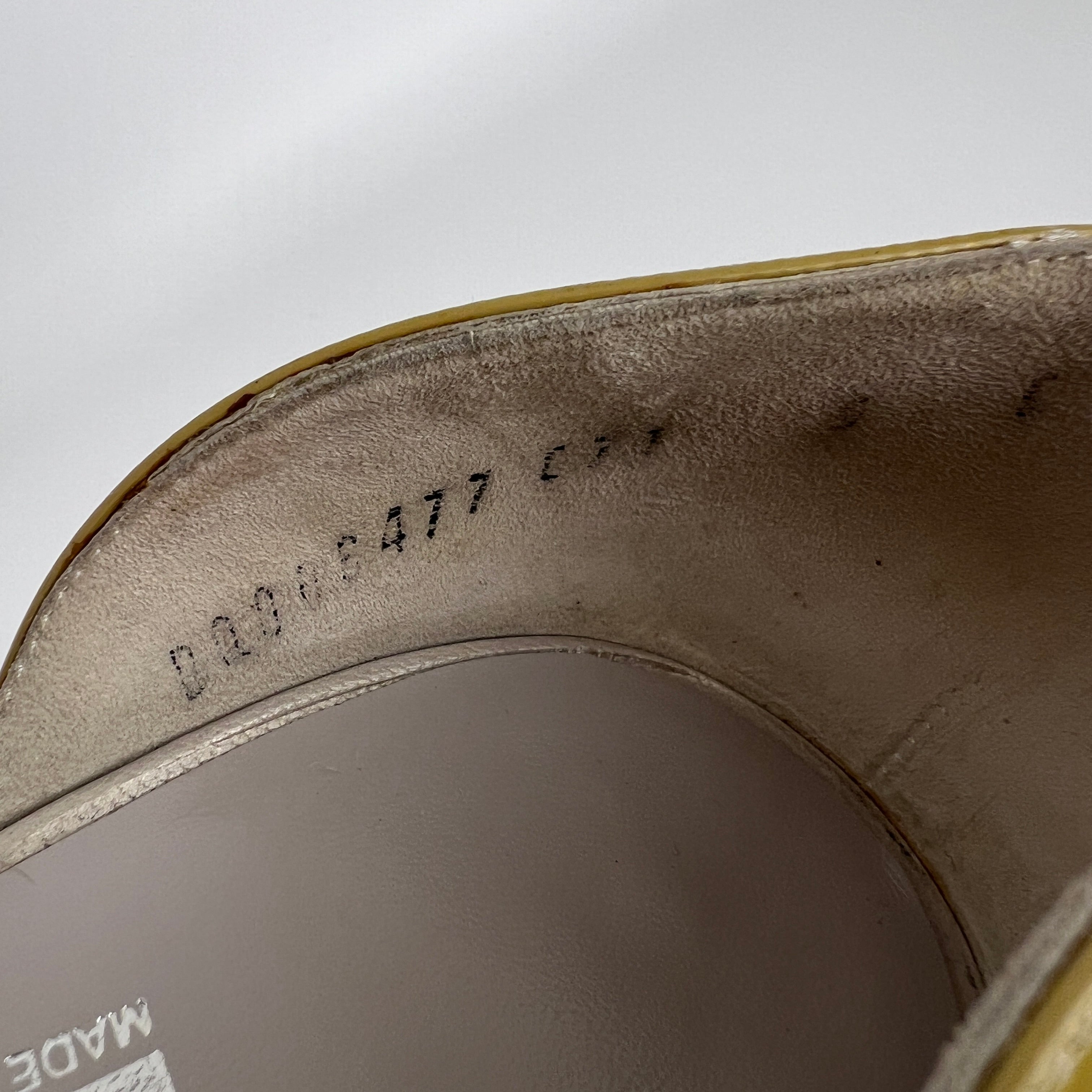 Ferragamo | PVC See-Through Beige Pearl Leather D'Orsay Pumps (6 , 36)