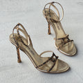 Jimmy Choo | 1998 "The Leo" Archive Capsule Collection Vintage Leopard Sandal Heels (37.5)
