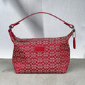 Coach | Vintage Y2K  Cherry Red CC Monogram Red Leather Signature Hand Bag
