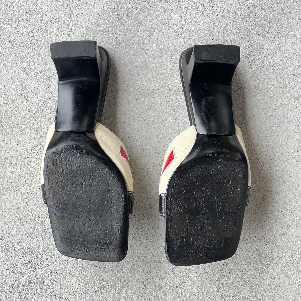 Sergio Rossi | Mexico Multicolour Pattern Leather Slide Mules (35)