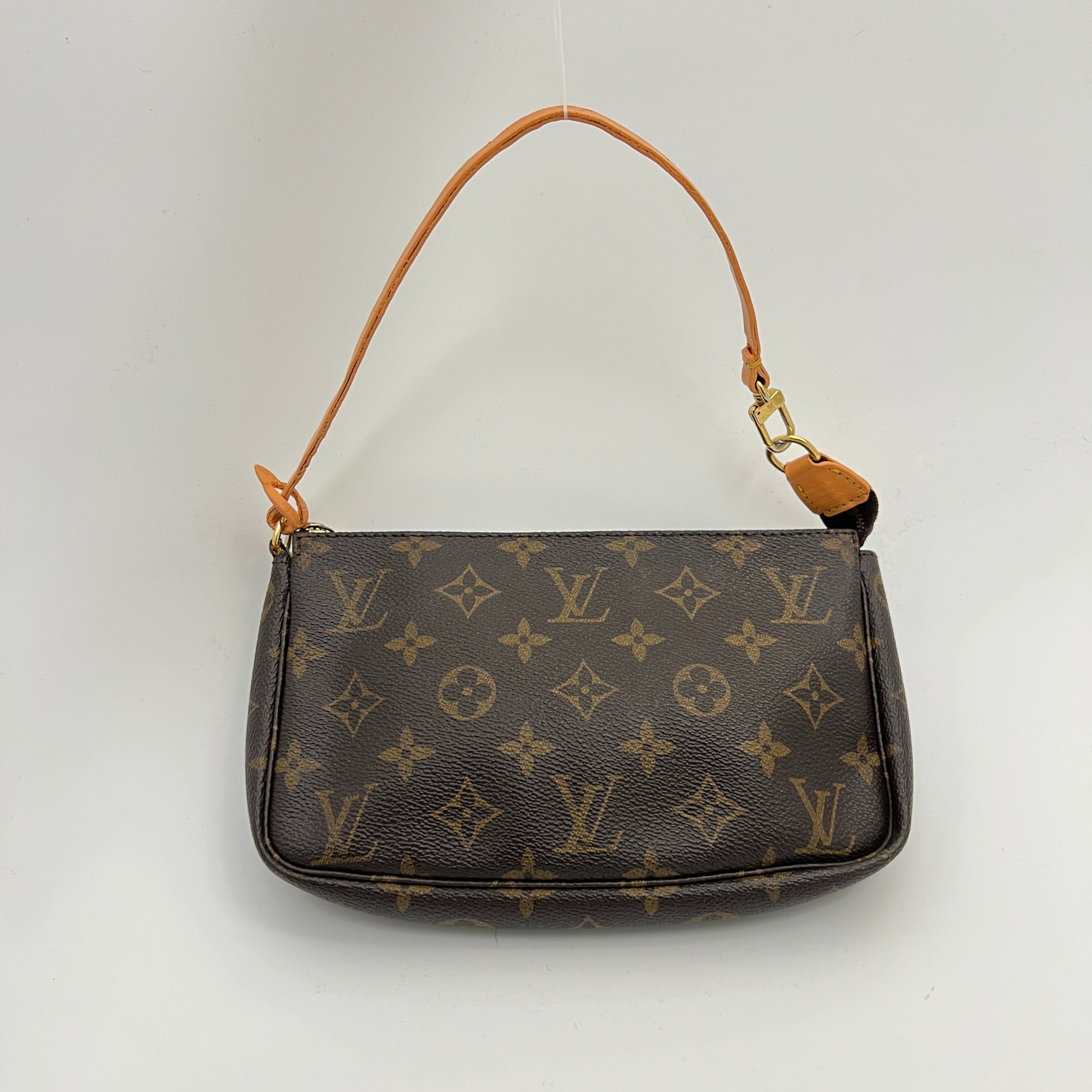 Louis Vuitton | Vintage Pochette LV Monogram Leather Canvas Shoulder Bag Small