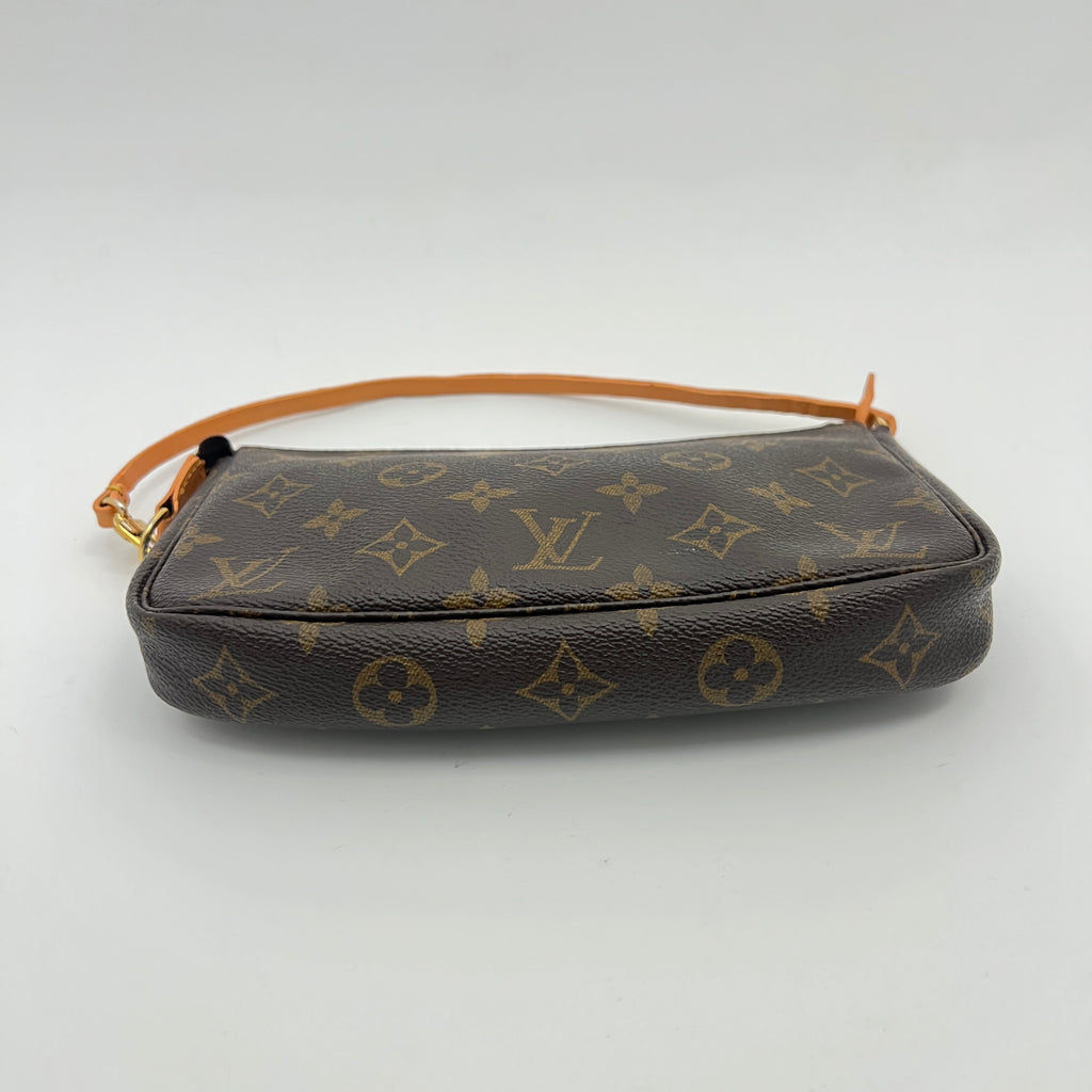 Louis Vuitton | Vintage Pochette LV Monogram Leather Canvas Shoulder Bag Small