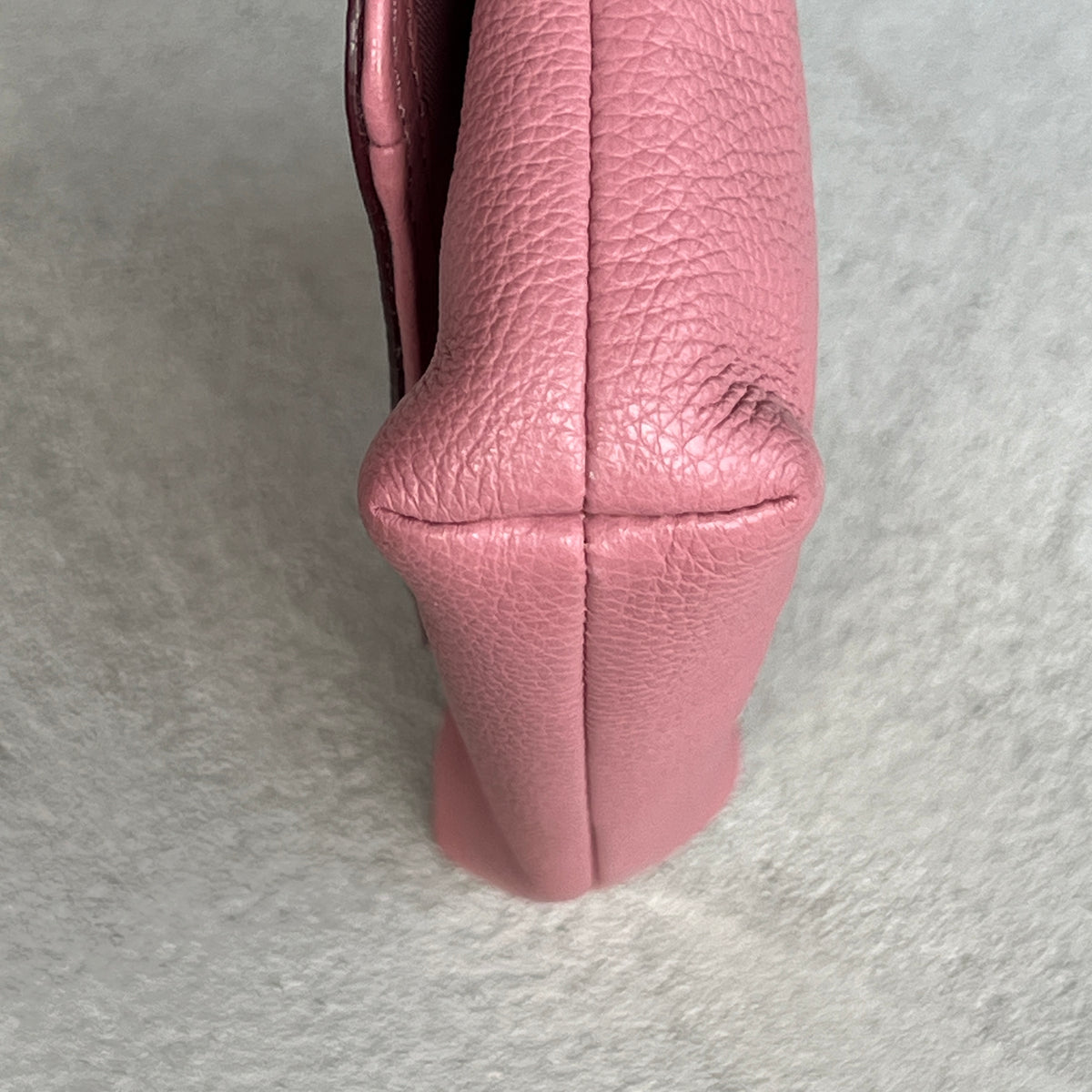 Coach | Y2K Coral Pink Pebbled Leather Flap-Over Shoulder Bag