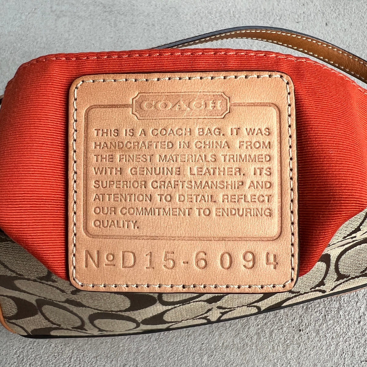Coach | CC Monogram Canvas Tan Leather Signature Structured Shoulder Bag