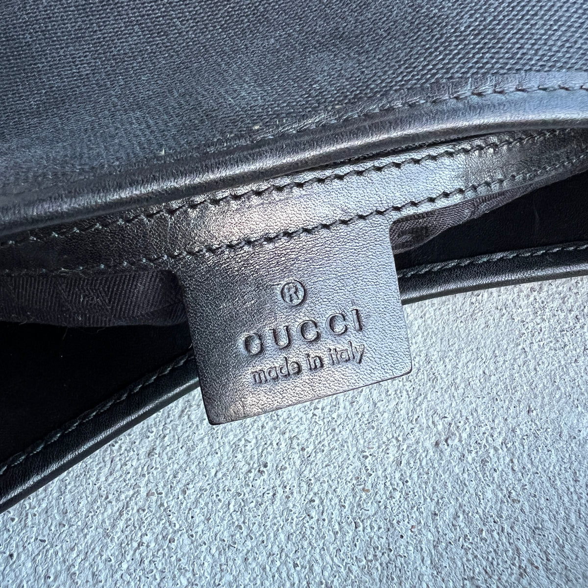 Gucci | Rare Tom Ford Era 2000s Interlocking GG Logo Reins Silver Hardware Shoulder Bag