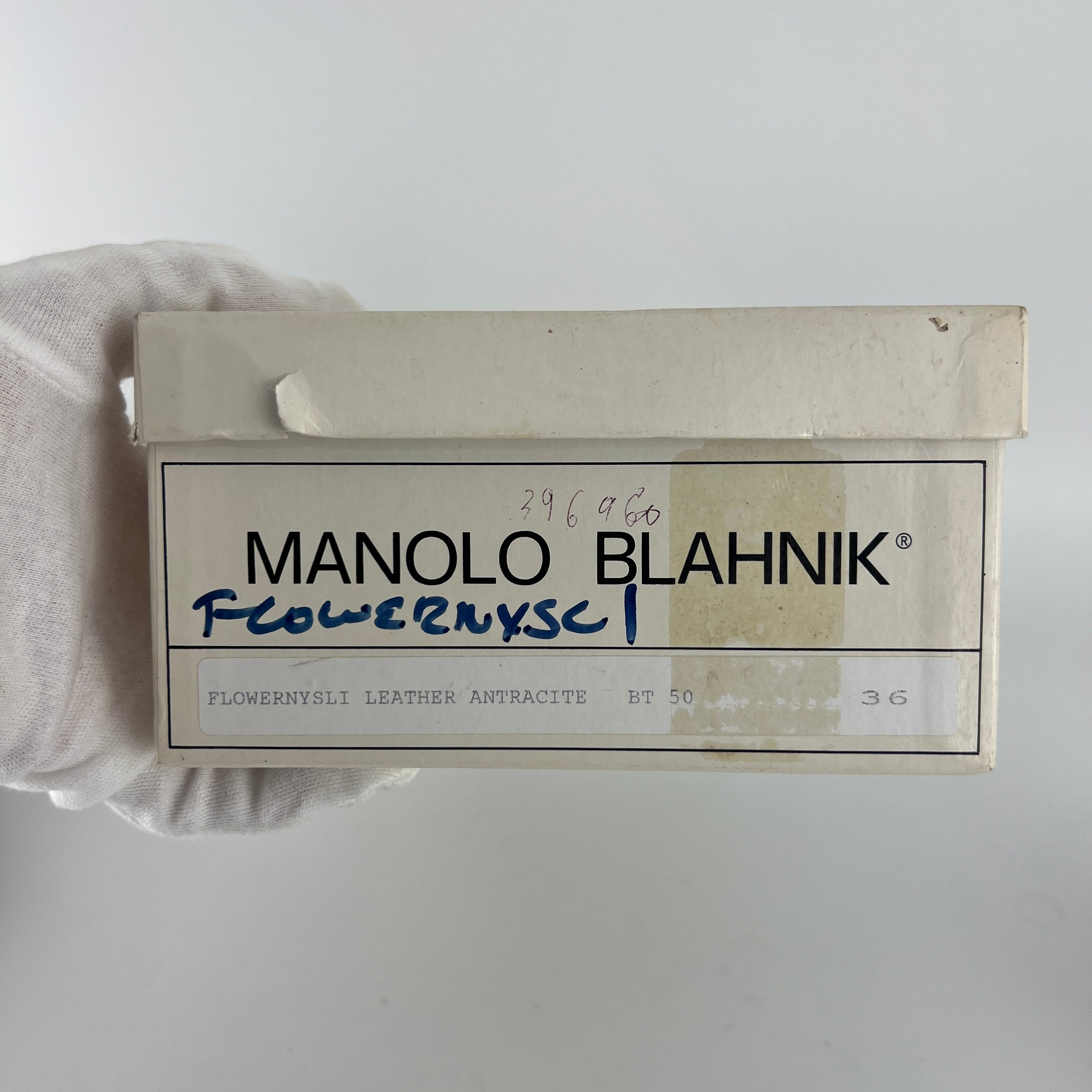 Manolo Blahnik | Vintage Snake Leather Jewel Buckle Pointed Toe Slingback Heels (36)