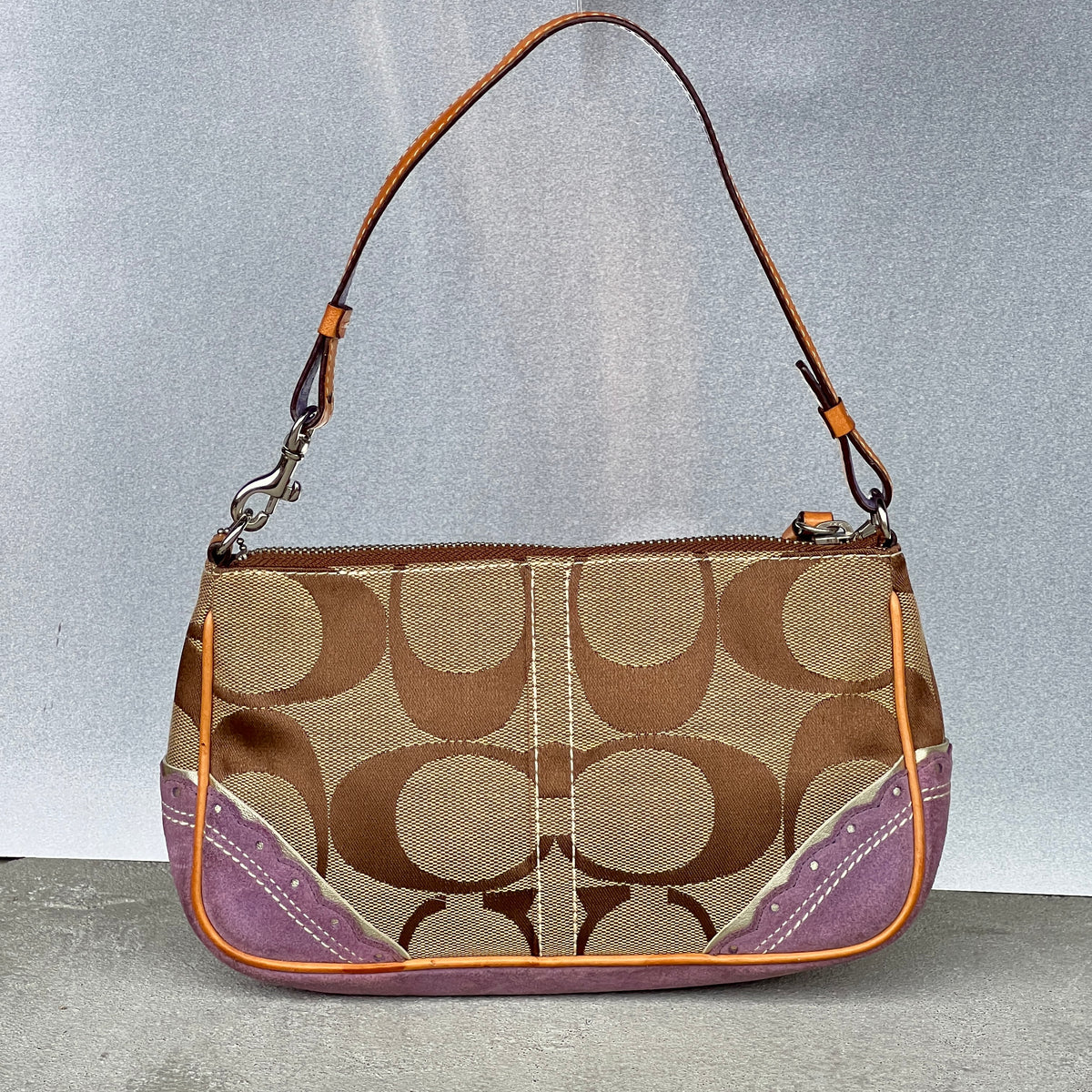 Coach | Y2K Limited Edition Ocean Coral Fish Applique Sequin CC Monogram Signature Shoulder Bag