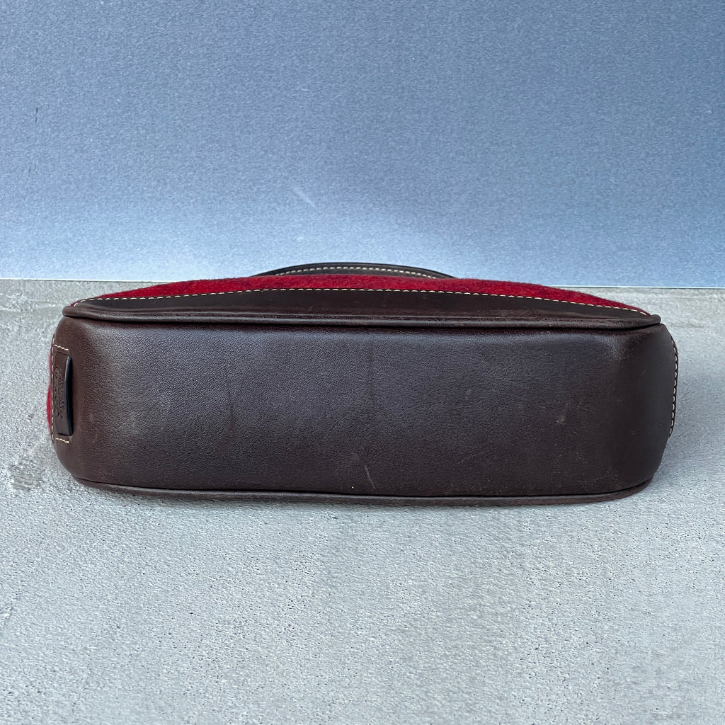 Coach | Rare Y2K Cherry Red Jacquard CC Monogram Signature Shoulder Bag
