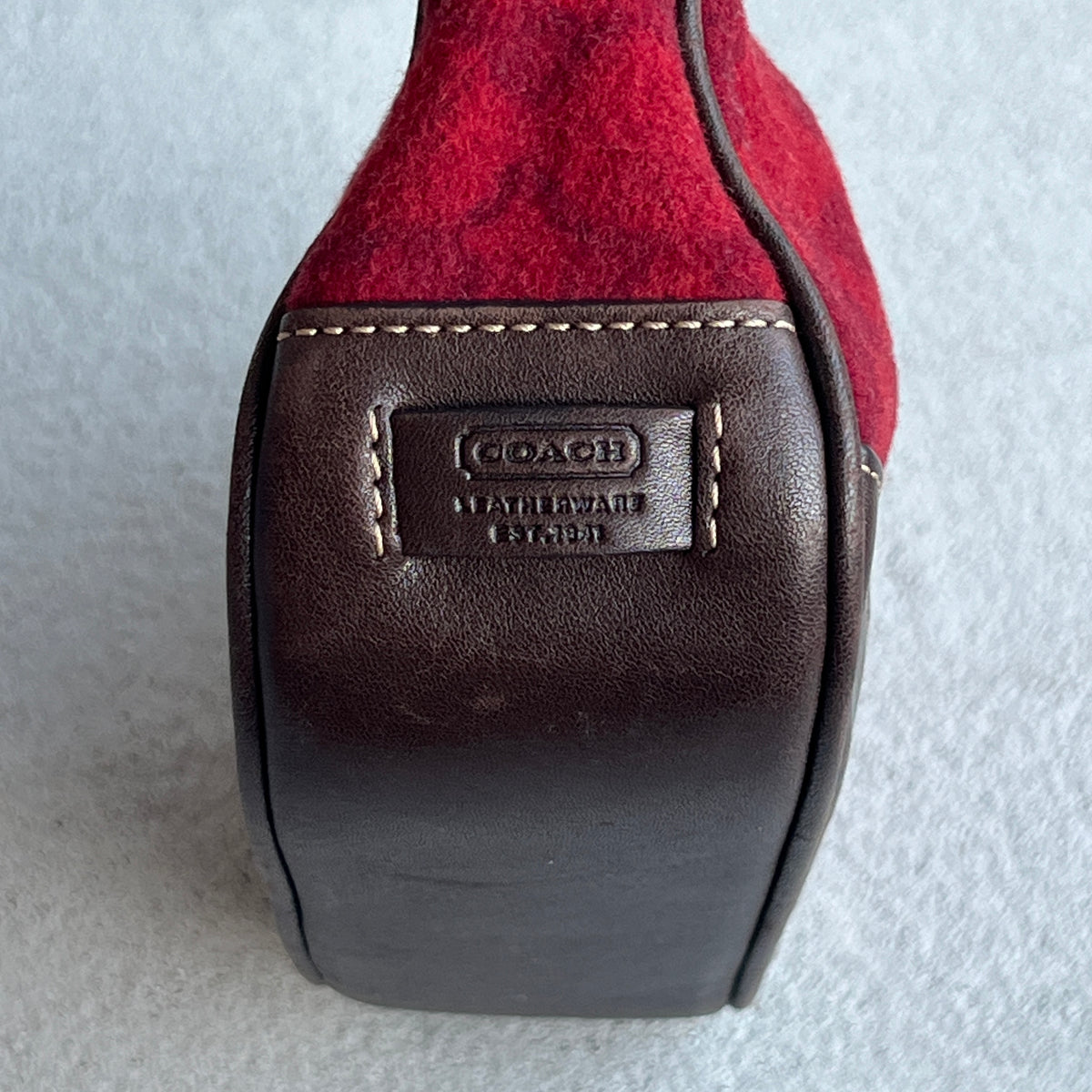 Coach | Rare Y2K Cherry Red Jacquard CC Monogram Signature Shoulder Bag