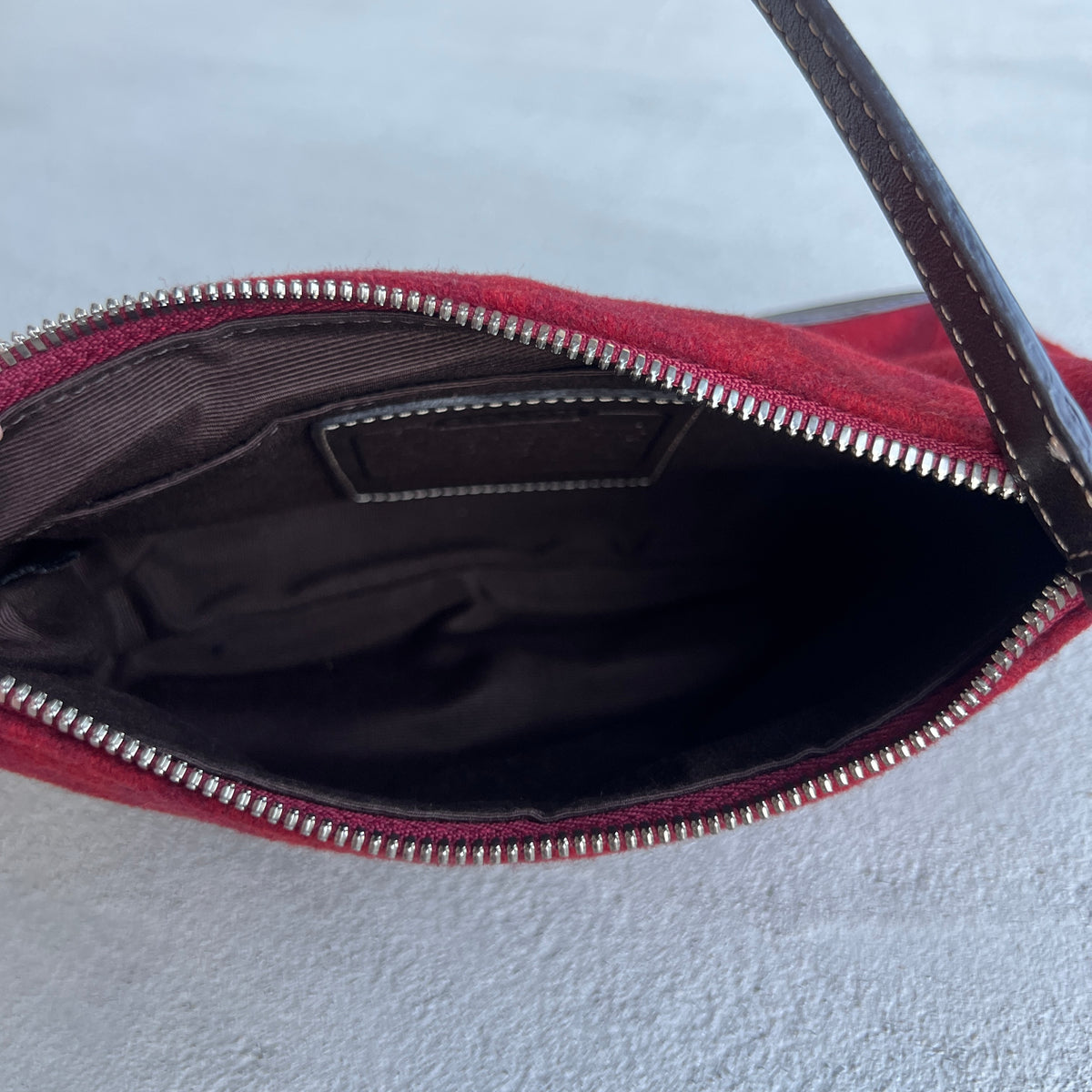 Coach | Rare Y2K Cherry Red Jacquard CC Monogram Signature Shoulder Bag