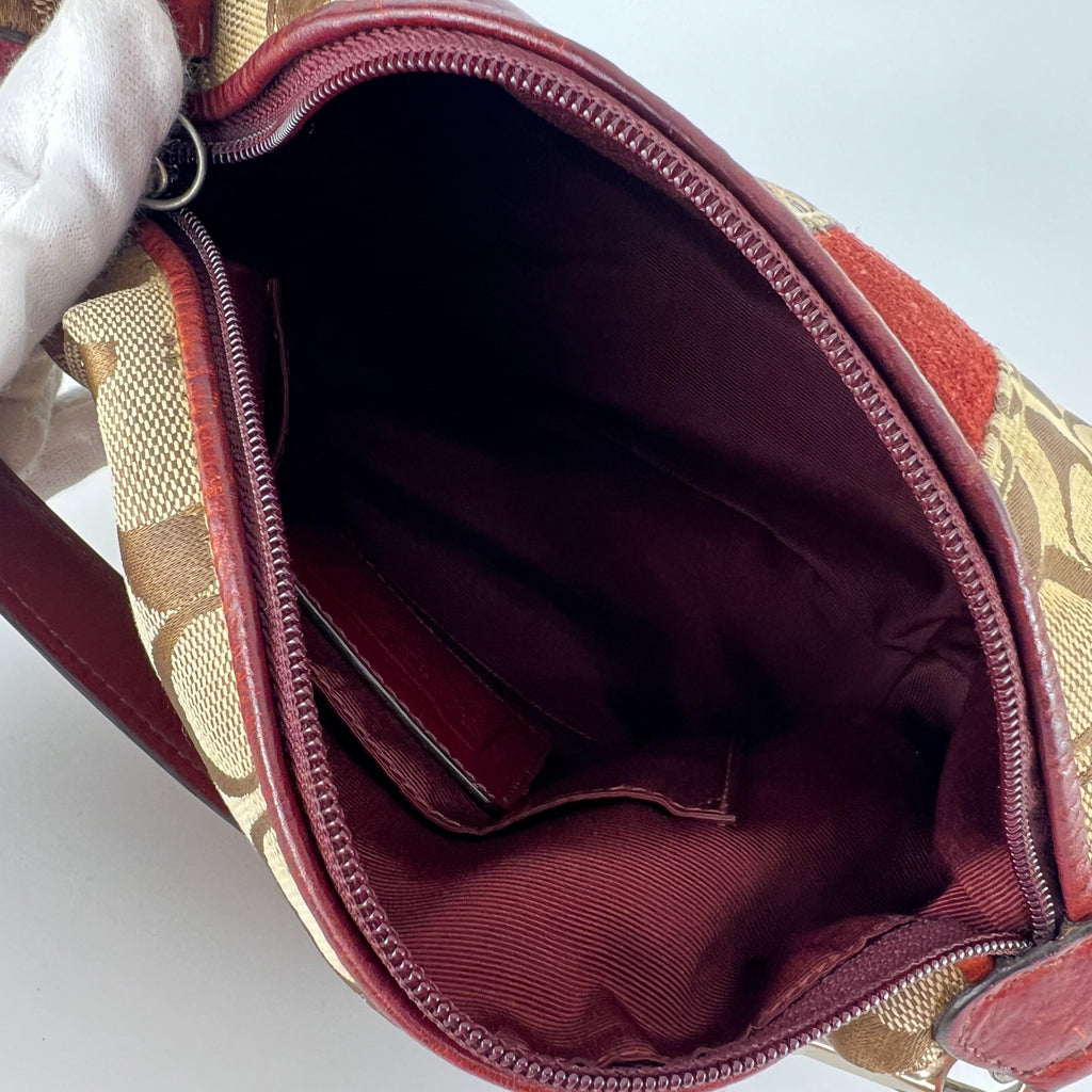 Coach | Vintage Signature Patchwork Python Suede Patent Leather Monogram Hand Bag