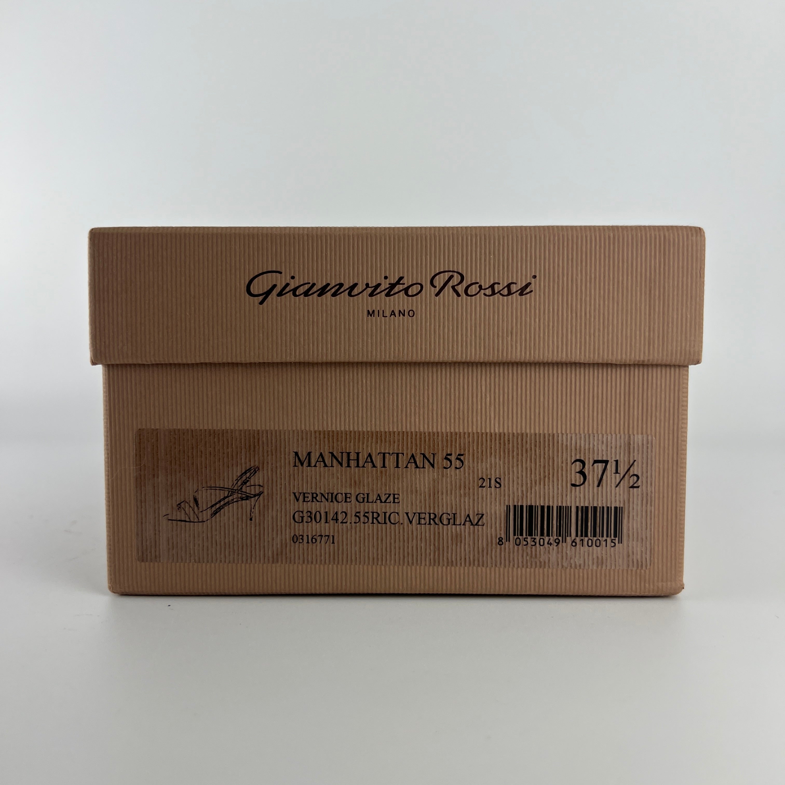 Gianvito Rossi | Manhattan 55 Pink Patent Leather Strappy Sandal Heels (37.5)