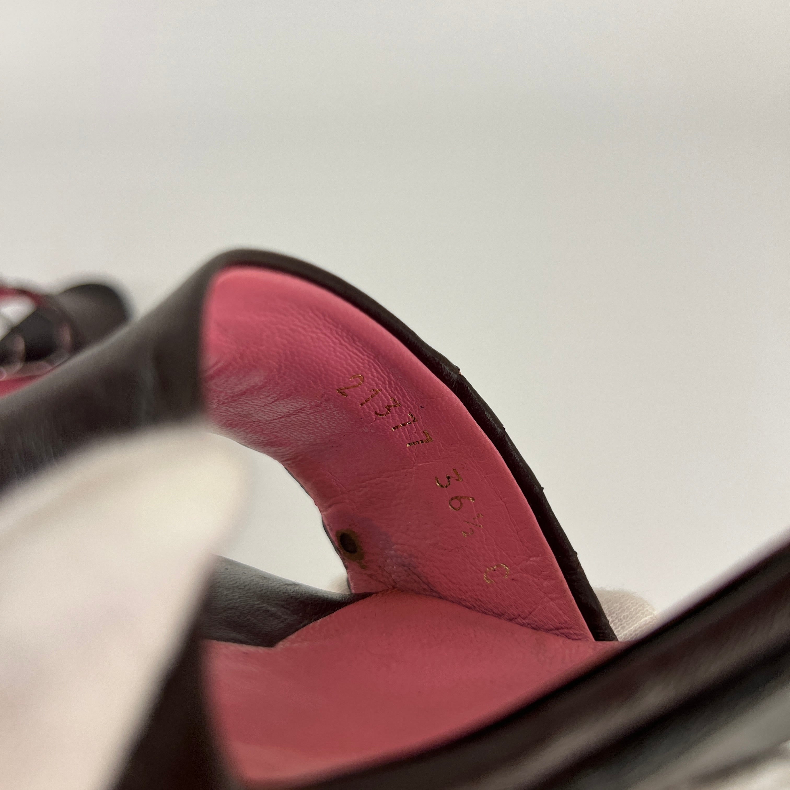 Bottega Veneta | Intrecciato Pink Brown Leather Lace Up Sandal Heels (36.5)