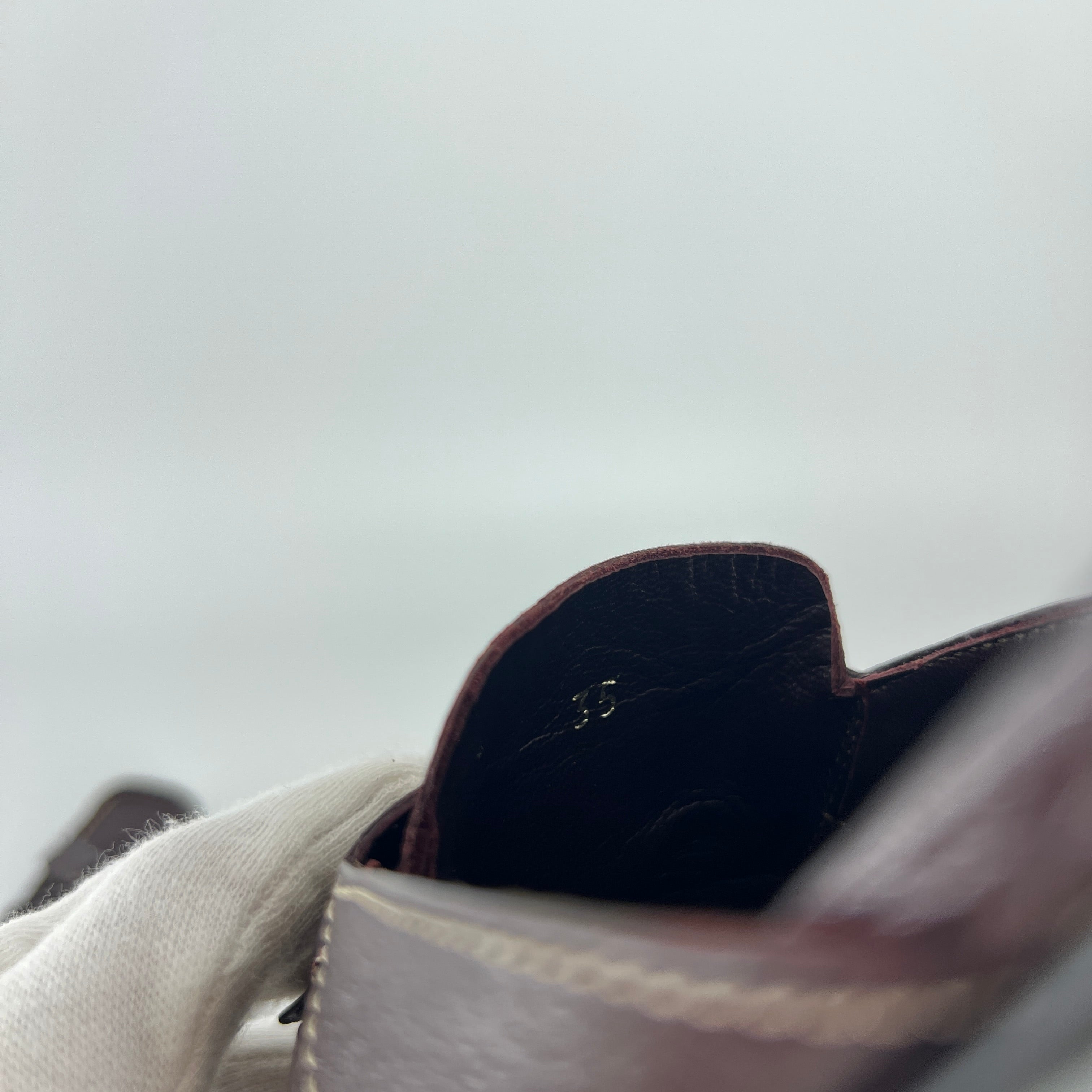 Prada | Brown Leather Tassel Loafer Slide Mules (35)