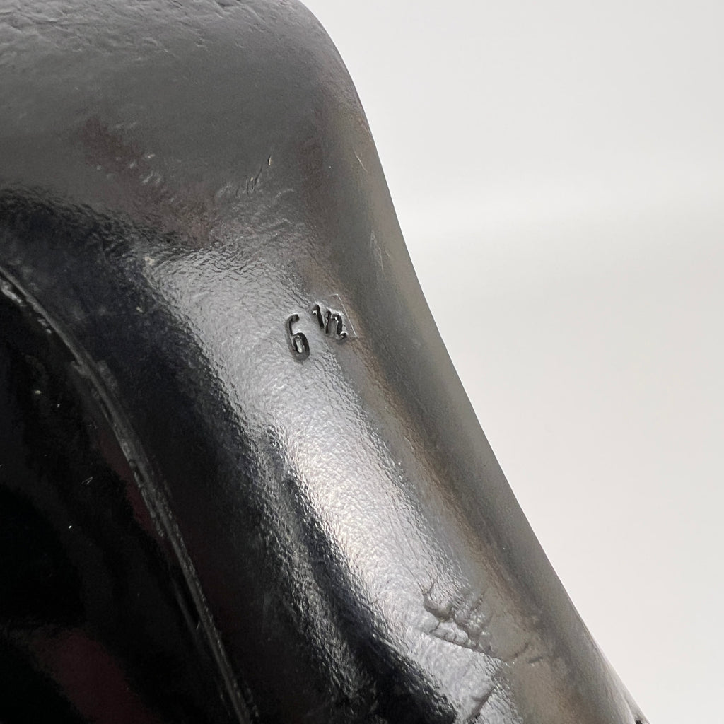 Dior | Vintage Black Patent Leather Rhinestone Pointed Toe Pumps (6.5)