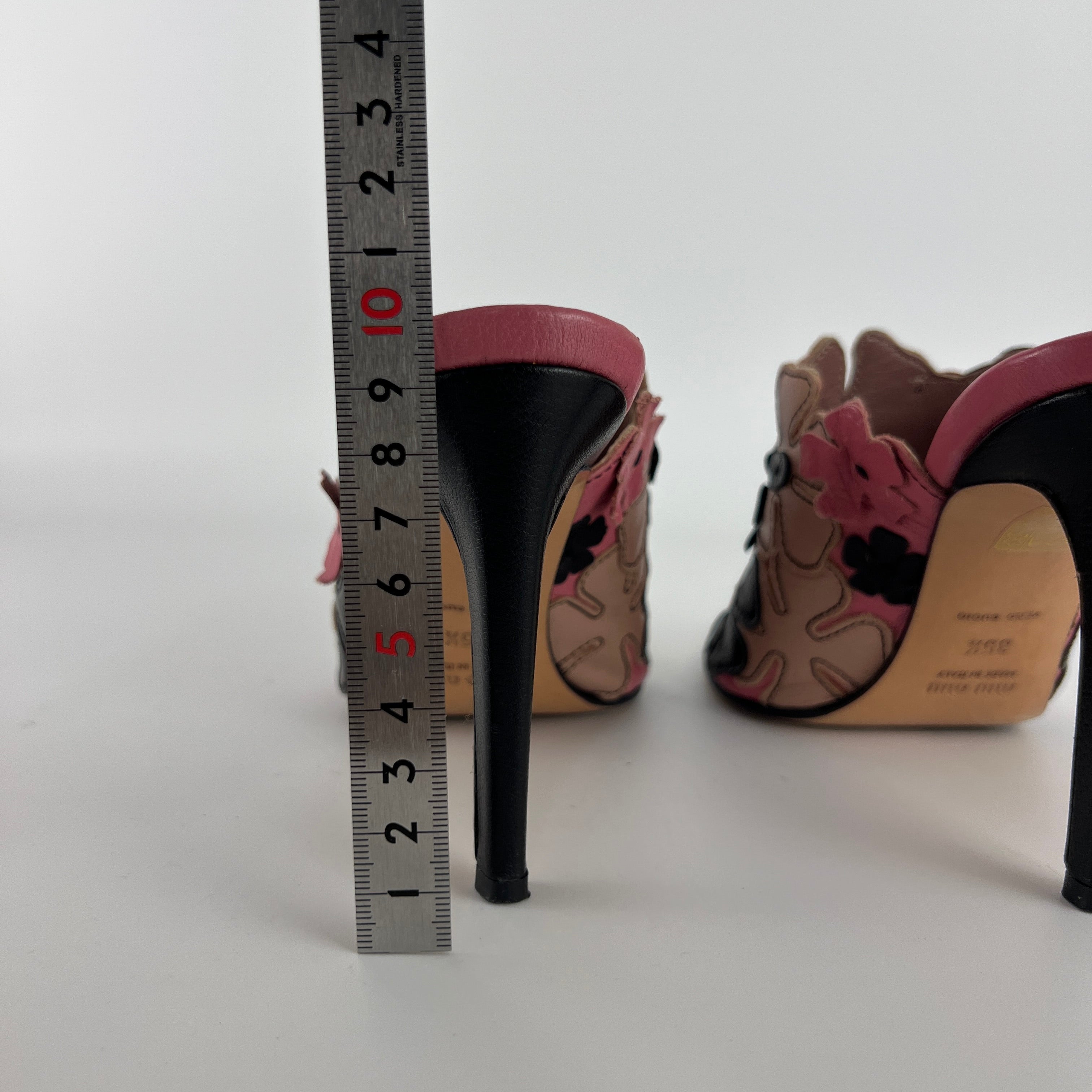 Miu Miu | Vintage Pink Flower Slide Mules (35.5)